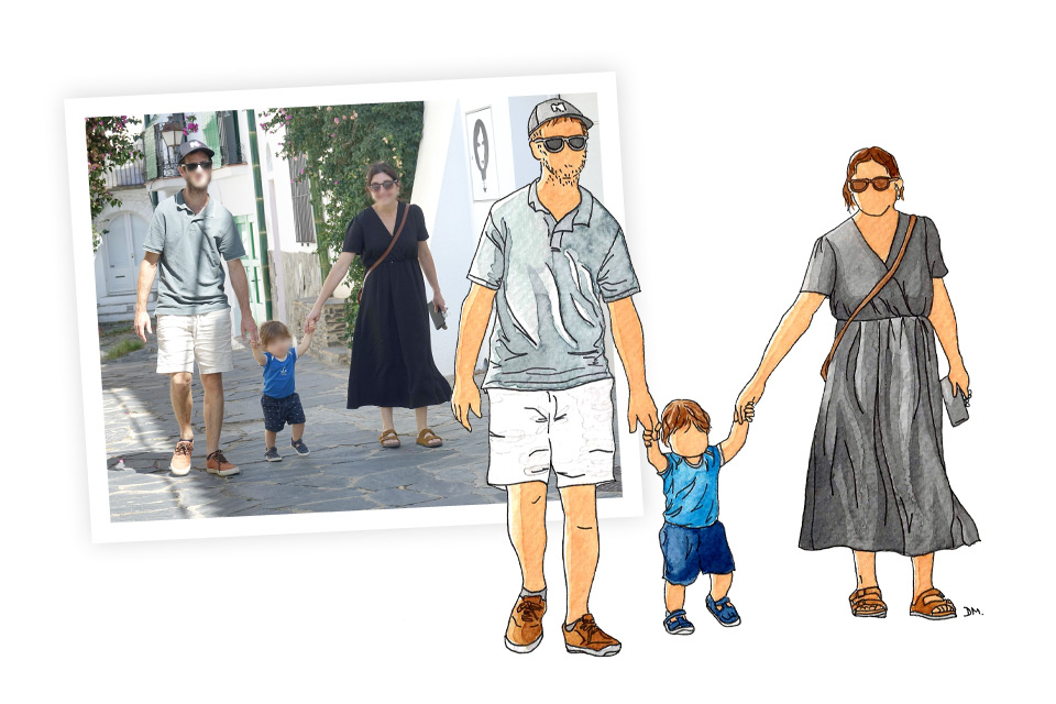 Dessin d'un souvenir de vacances