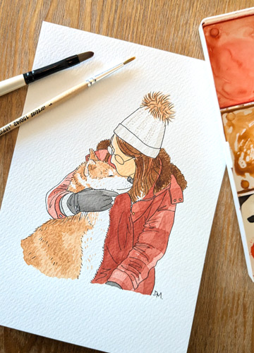 portrait animal de compagnie : chien et chat