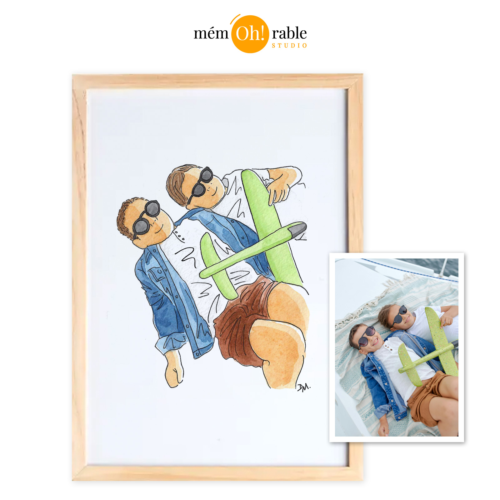 un dessin comme souvenir de vacances