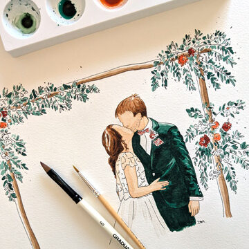 portrait personnalisé pour un couple