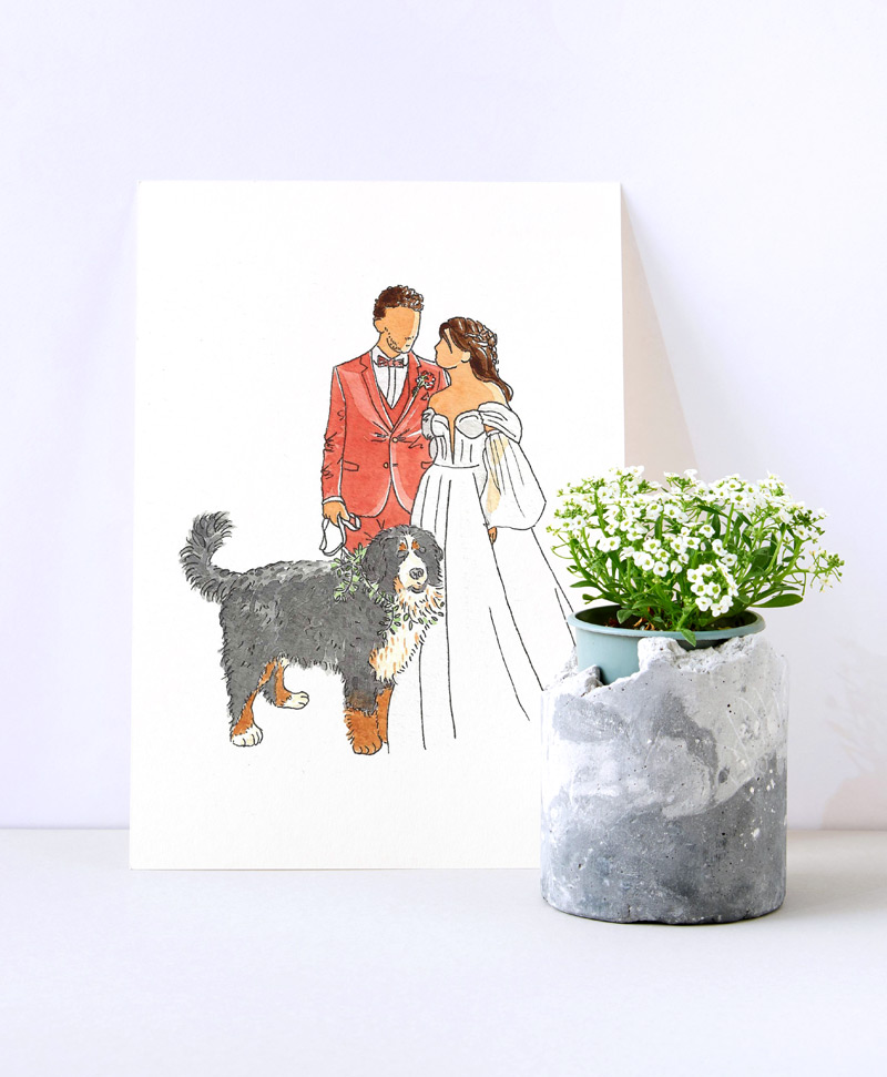 mariage avec son chien