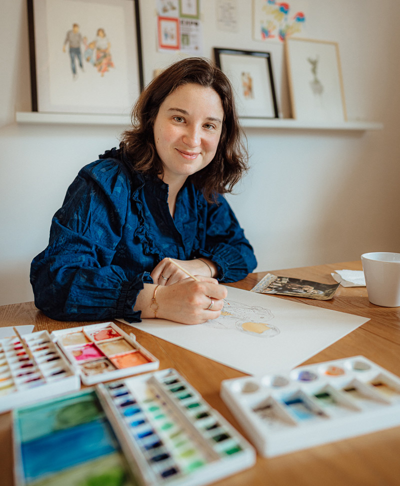 aquarelliste à Bordeaux