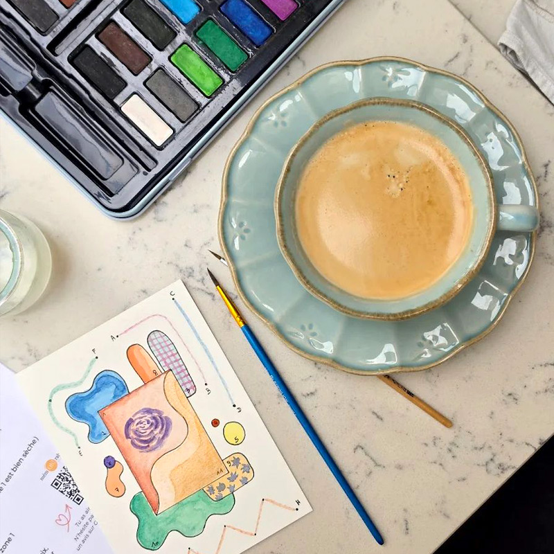 atelier aquarelle entre filles à bordeaux