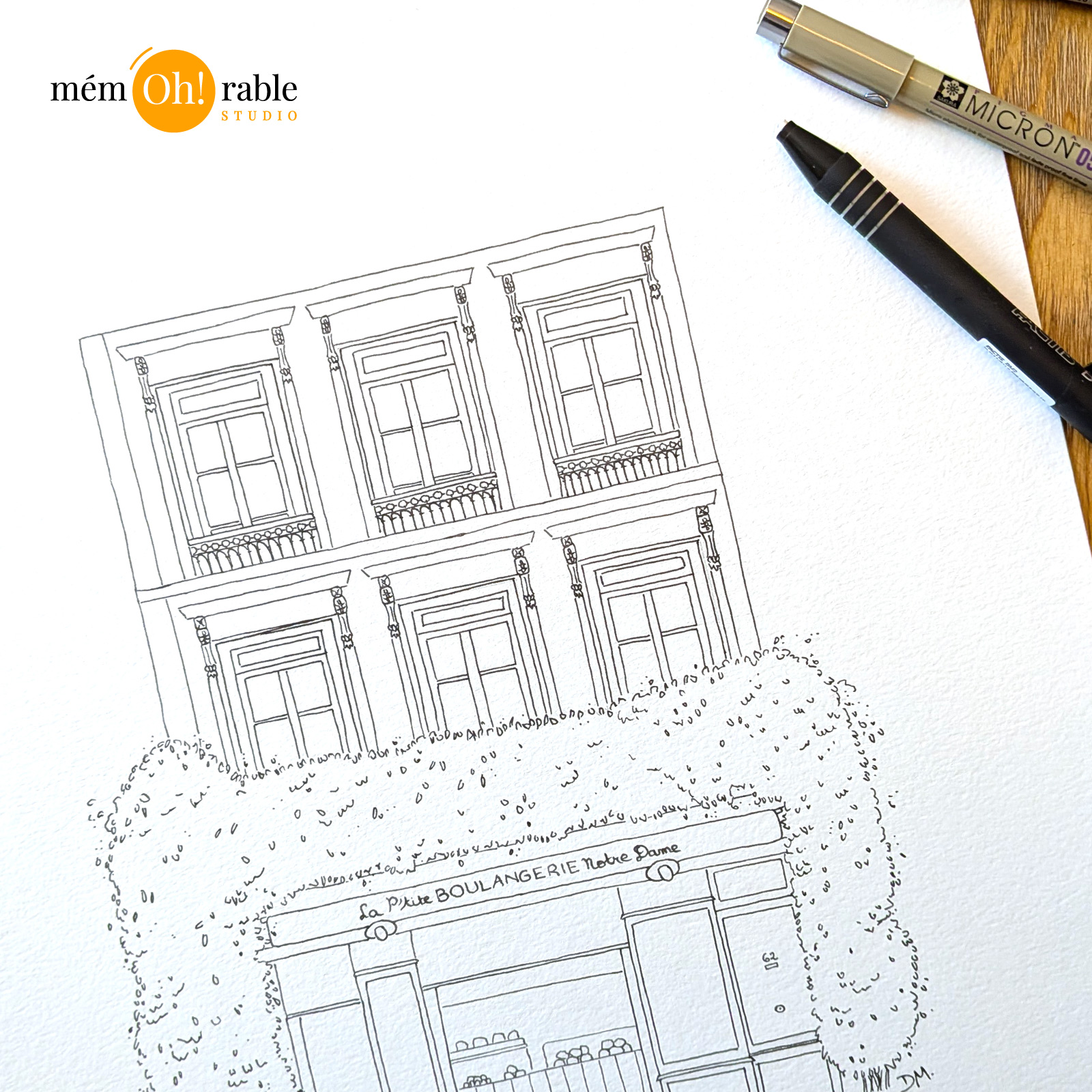 Illustration petite boulangerie Notre Dame à Bordeaux