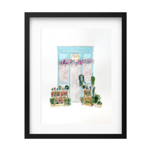 Oeuvre originale d'une boutique de fleurs bordelaise