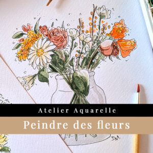 des fleurs à l'aquarelle
