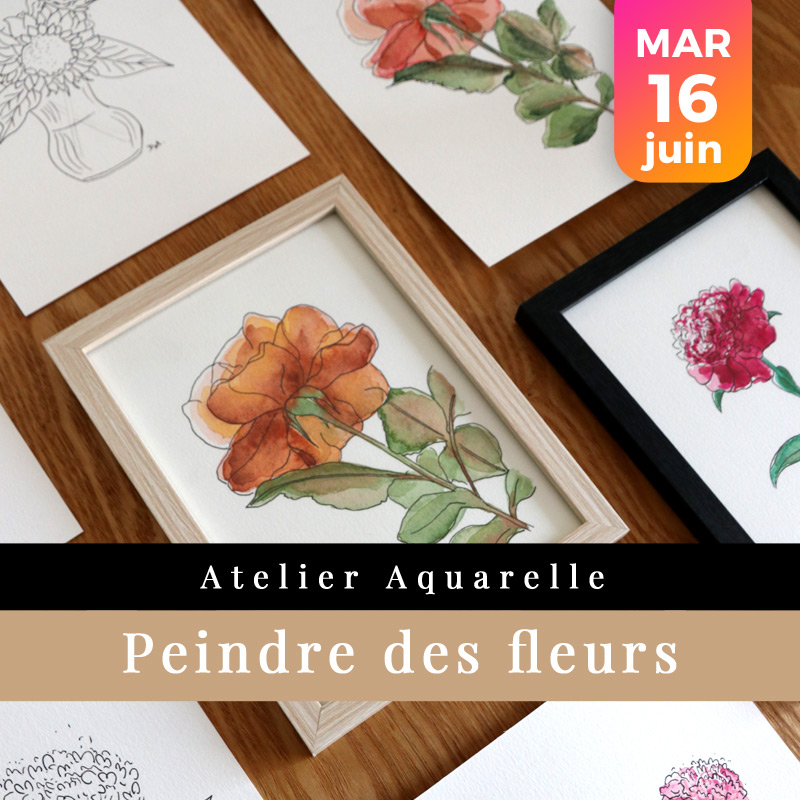 atelier aquarelle au bouscat à maison sesame
