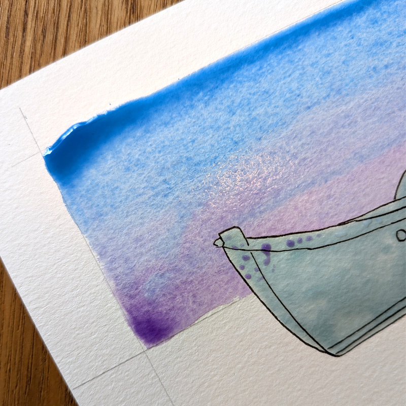 Comment peindre un dégradé à l'aquarelle ?