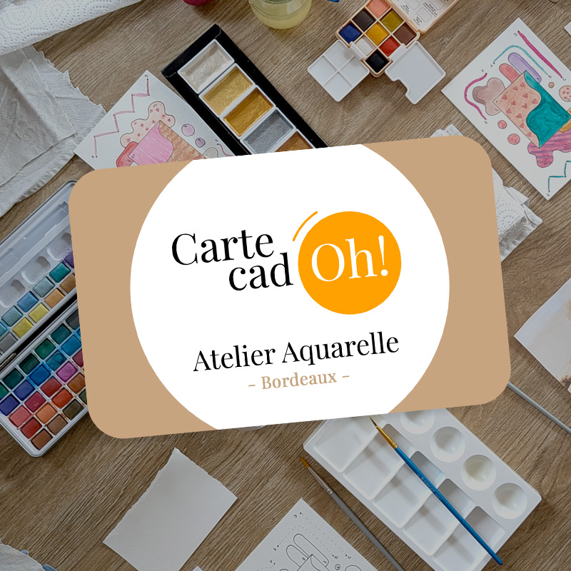 carte cadeau pour un atelier aquarelle à Bordeaux