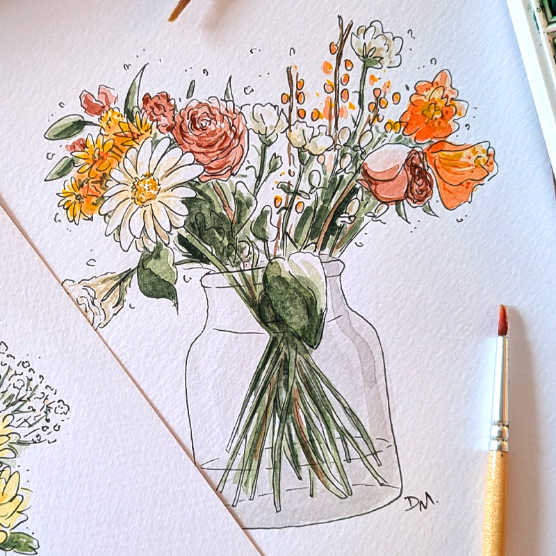 stage d'été aquarelle