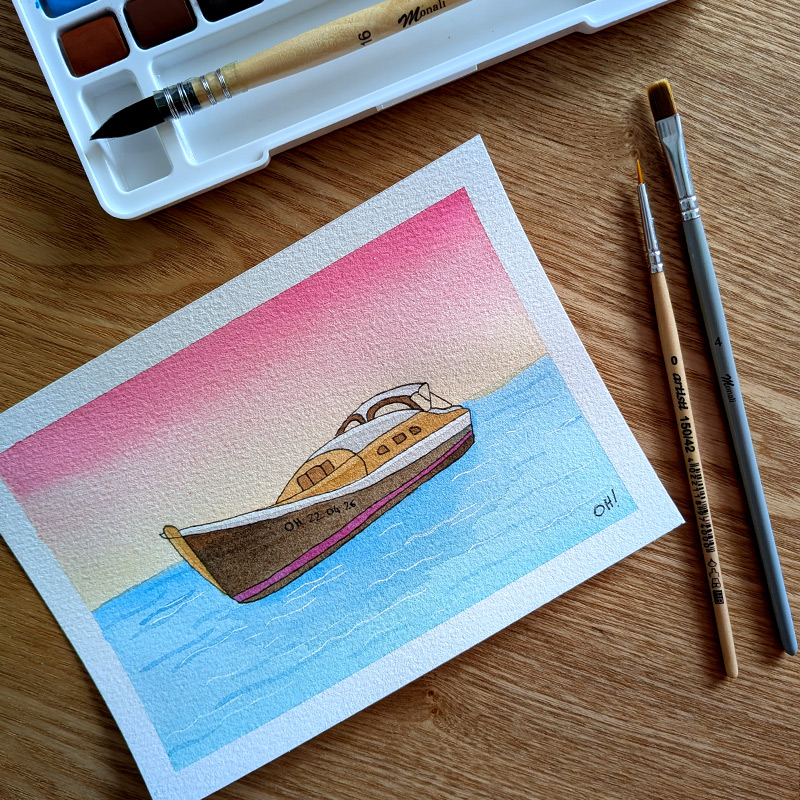 comment peindre un dégradé à l'aquarelle