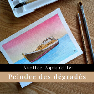 peindre des dégradés à l'aquarelle