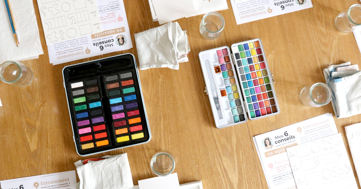 Cours d’aquarelle à Bordeaux – Débutants