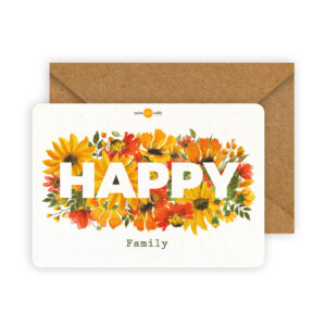 Carte happy family - carte remerciement