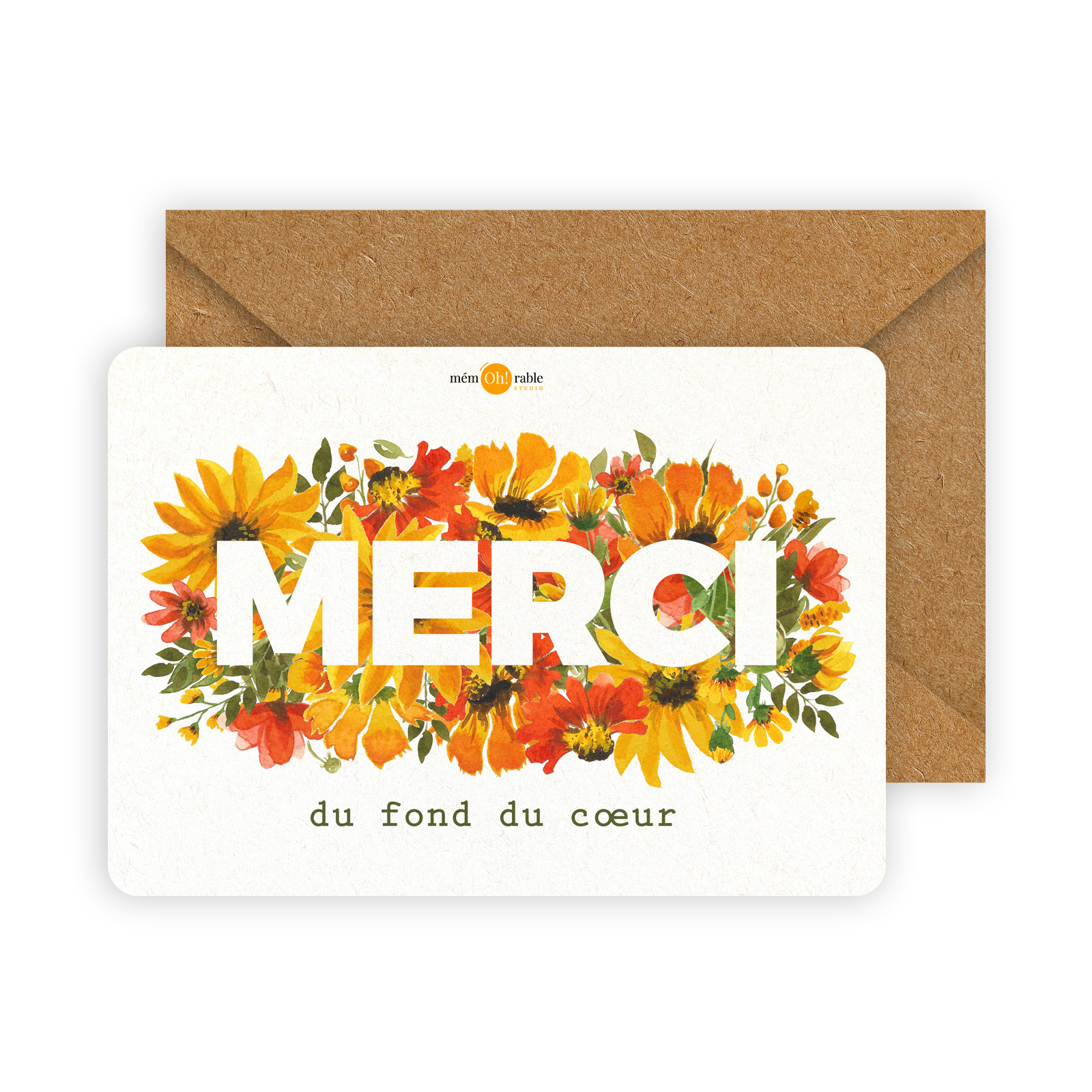 carte bisou pour dire merci