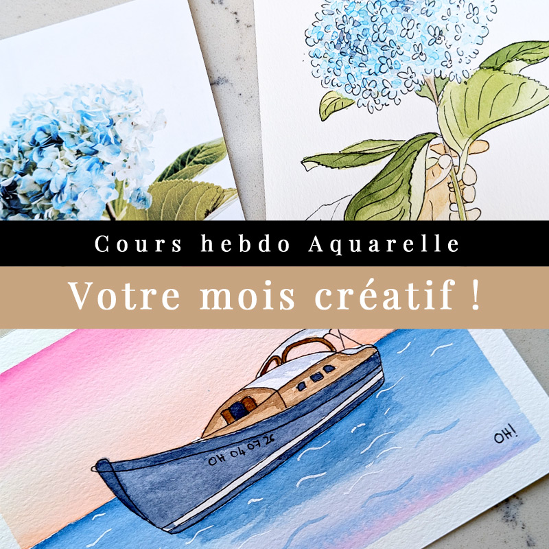 Cours d'aquarelle à Bordeaux pour les débutants